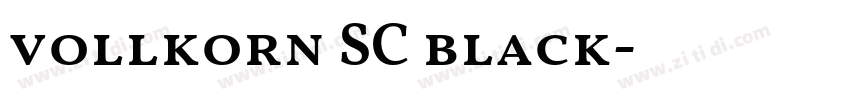 vollkorn SC black字体转换 vollkorn SC black字体转换